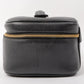 Chanel Around 1995 Made Caviar Skin Cc Mark Stitch Vanity Black