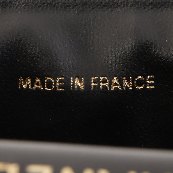 Chanel Around 2001 Made Caviar Skin Cc Mark Stitch Vanity Black