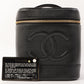 Chanel Around 2001 Made Caviar Skin Cc Mark Stitch Vanity Black