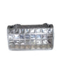 Chanel Ice Cube Chocolate Bar Classic Flap Metallic Silver PVC with Leather