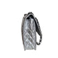Chanel Ice Cube Chocolate Bar Classic Flap Metallic Silver PVC with Leather