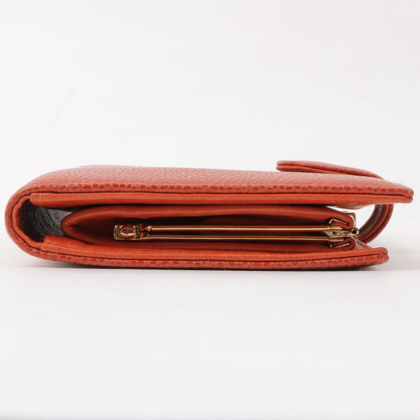 Chanel 2000 Made Caviar Skin Coco Mark Stitch Wallet Vermilion
