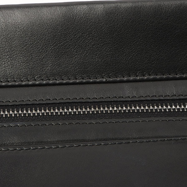 Chanel Around 2003 Made Logo Embossed Chain Tote Bag Black