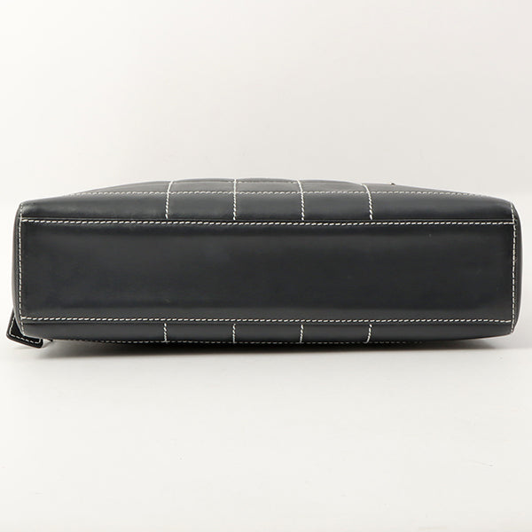 Chanel Around 2001 Made Chocolate Bar Stitch Cc Mark Plate Chain Bag Dark Navy