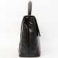 Chanel Around 2000 Made Turn-Lock Top Handle Bag Black