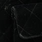 CHANEL Around 1995 Made Double Turn-Lock Velour Backpack Black