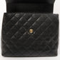 Chanel Around 2000 Made Turn-Lock Top Handle Bag Black