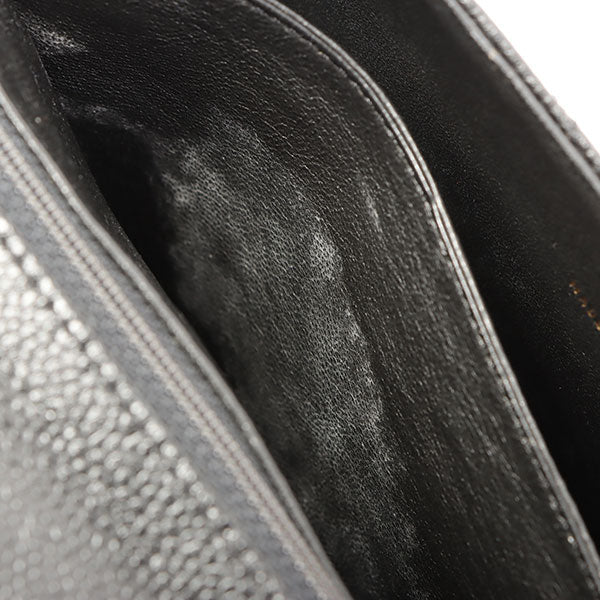 Chanel Around 2000 Made Turn-Lock Top Handle Bag Black