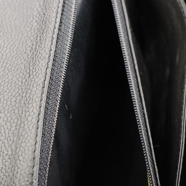 Chanel Around 2000 Made Turn-Lock Top Handle Bag Black