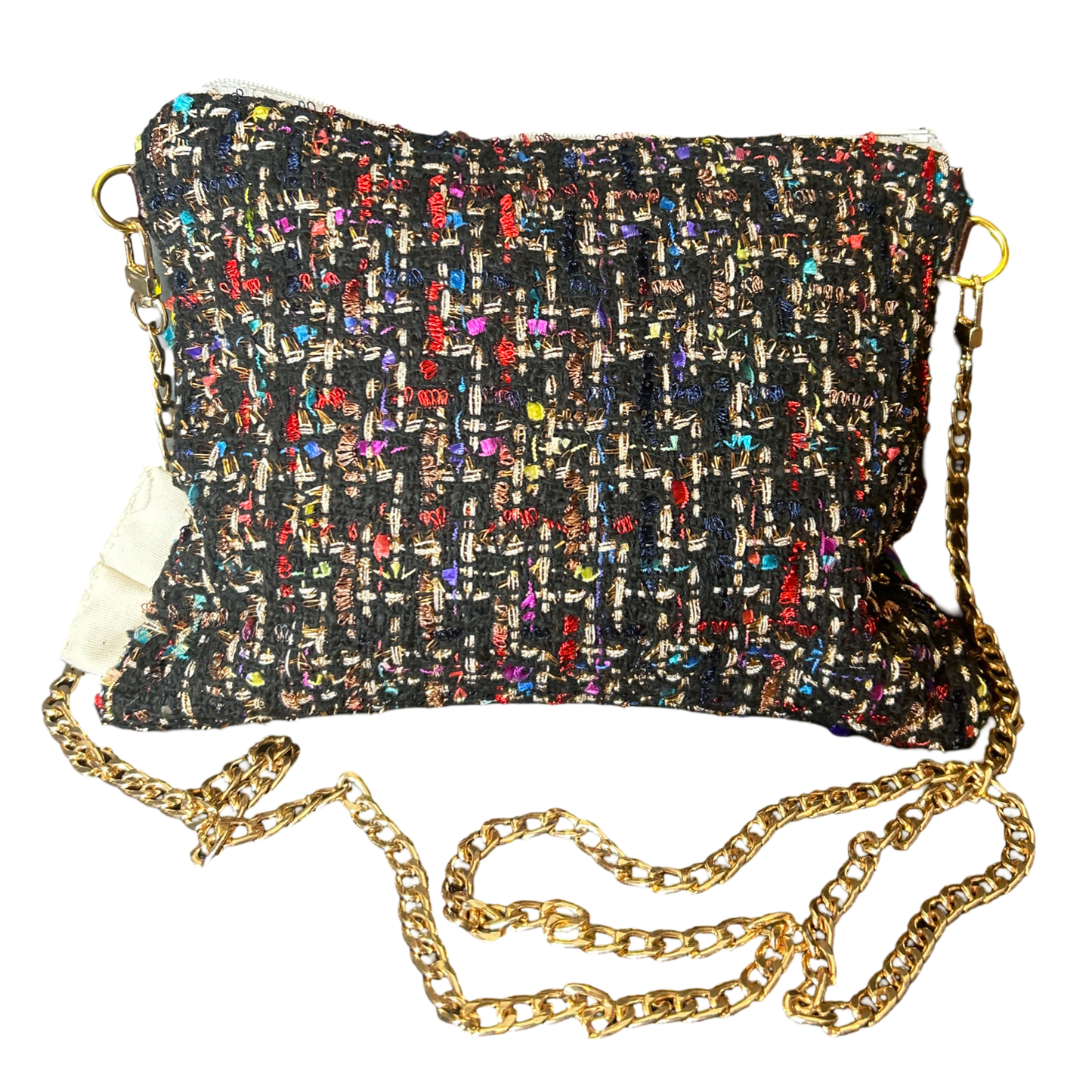 LV Monogram Noir   Silk Scarf Crossbody Bag
