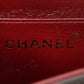 Chanel Around 1995 Made Design Flap Turn-Lock Chain Top Handle Bag Black