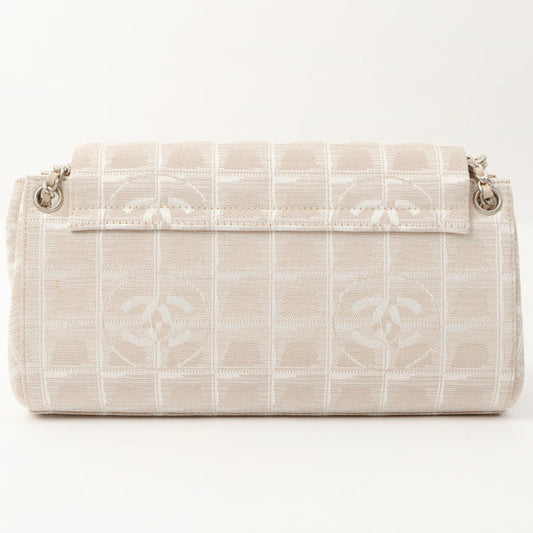 Chanel Around 2002 Made New Travel Line Matelasse Plate Chain Bag