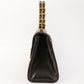 Chanel Around 1995 Made Design Flap Turn-Lock Chain Top Handle Bag Black