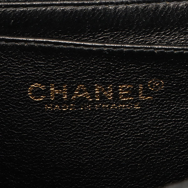 Chanel Around 1998 Made Caviar Skin Turn-Lock Handbag Black
