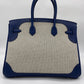 Hermes Birkin 35 Canvas Bleu de Prusse Palladium Hardware