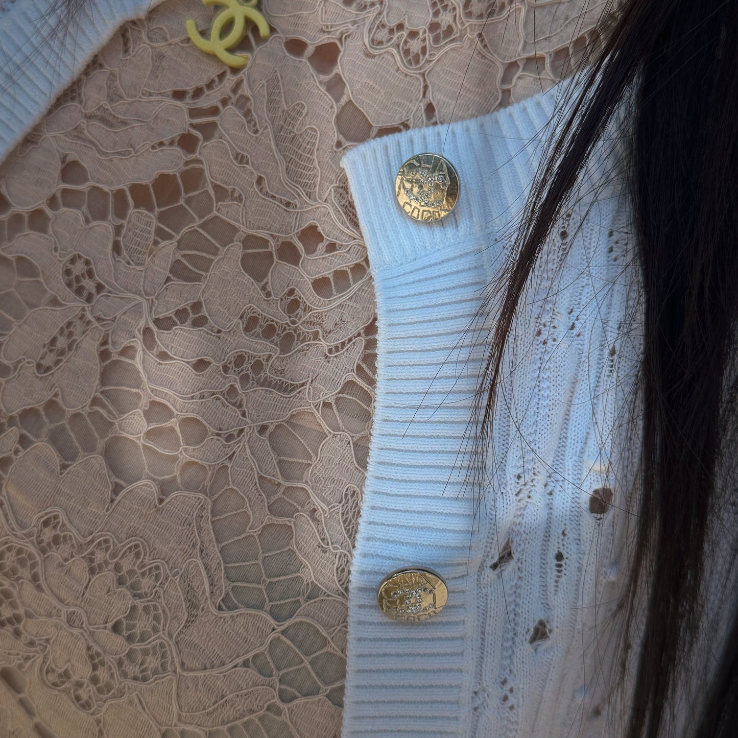 Chanel Cruise White Cardigan