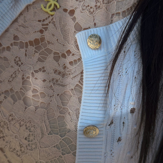 Chanel Cruise White Cardigan