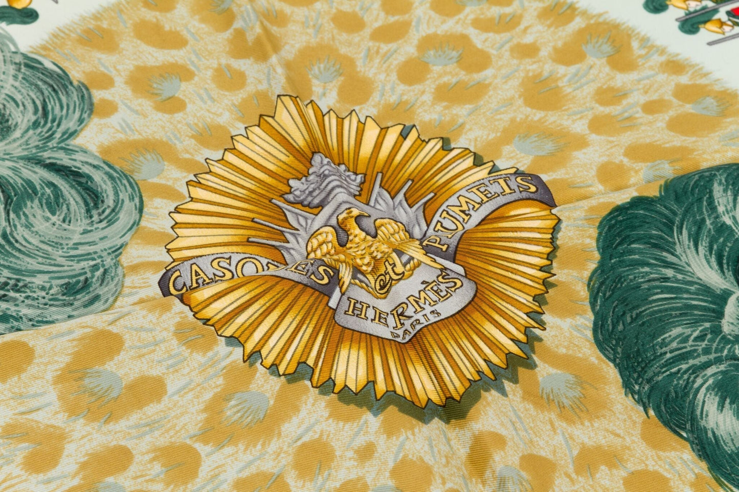 Hermes Casques Et Plumets Silk Scarf