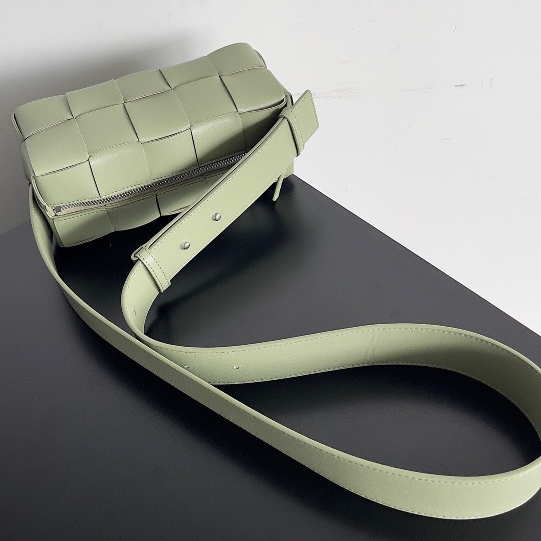 Amelia SMALL BRICK 24CM LIGHT GREEN LAMBSKIN Amelia
