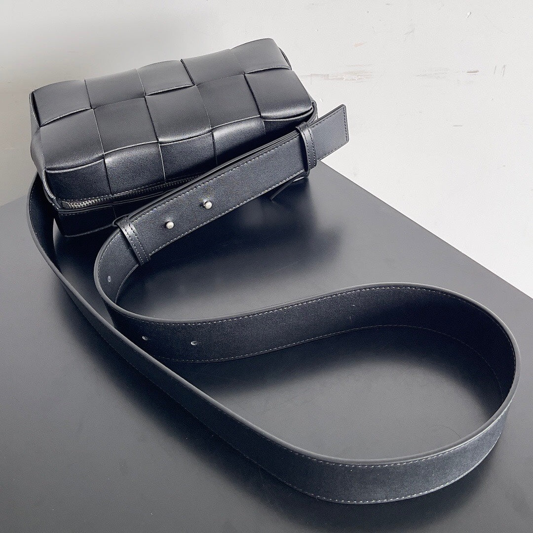 Amelia SMALL BRICK 24CM BLACK LAMBSKIN Amelia