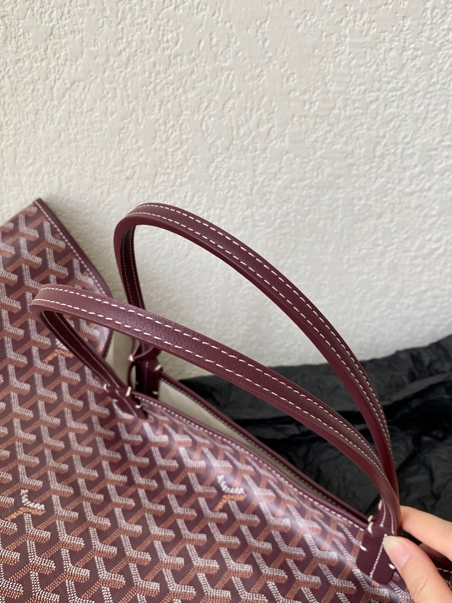 SAINT LOUIS GM 40CM BURGUNDY CANVAS Amelia