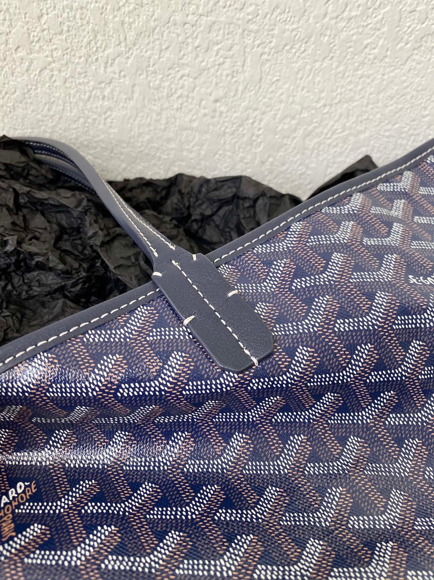SAINT LOUIS GM 40CM NAVY BLUE CANVAS Amelia