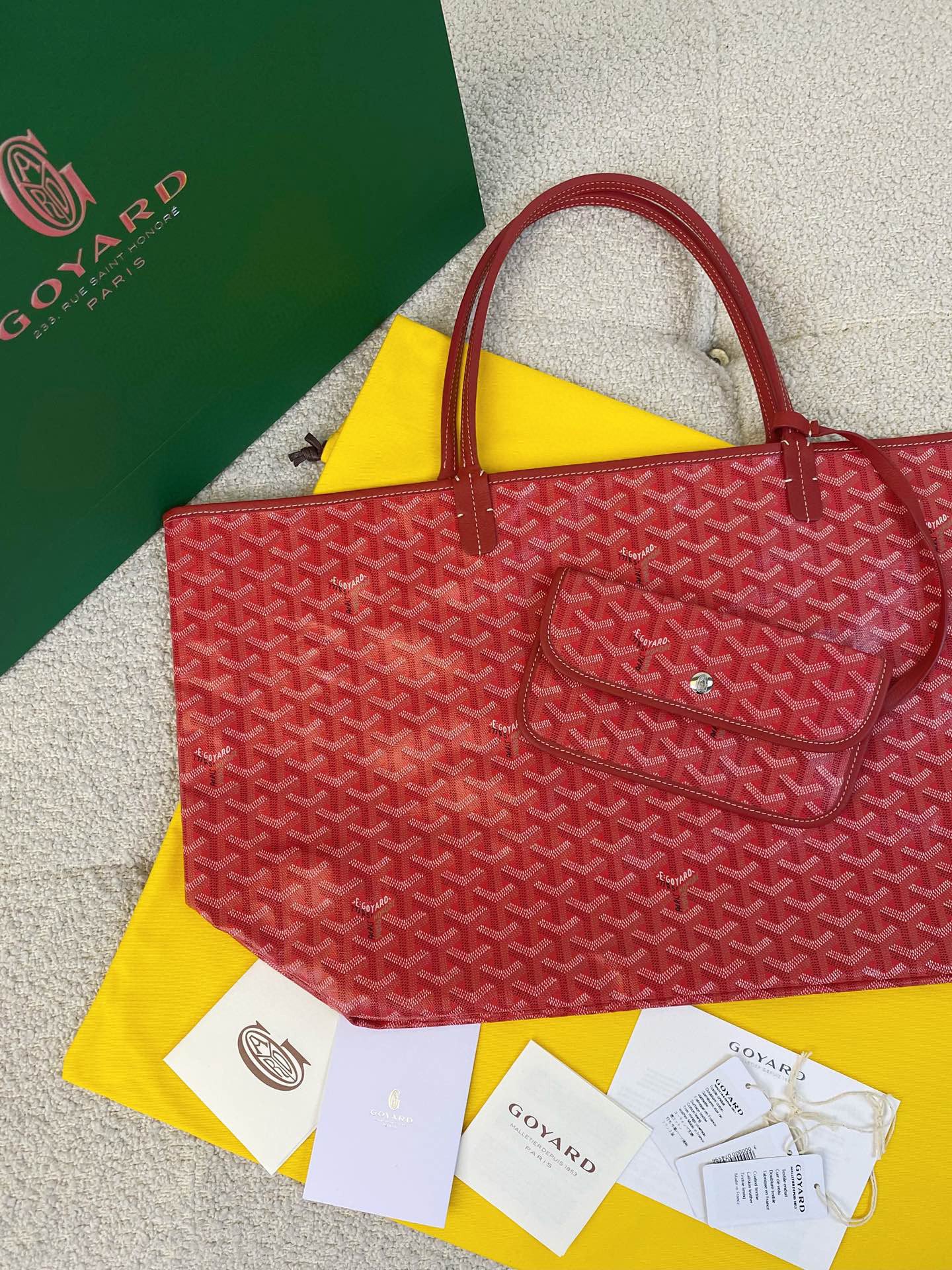 SAINT LOUIS GM 40CM RED CANVAS Amelia