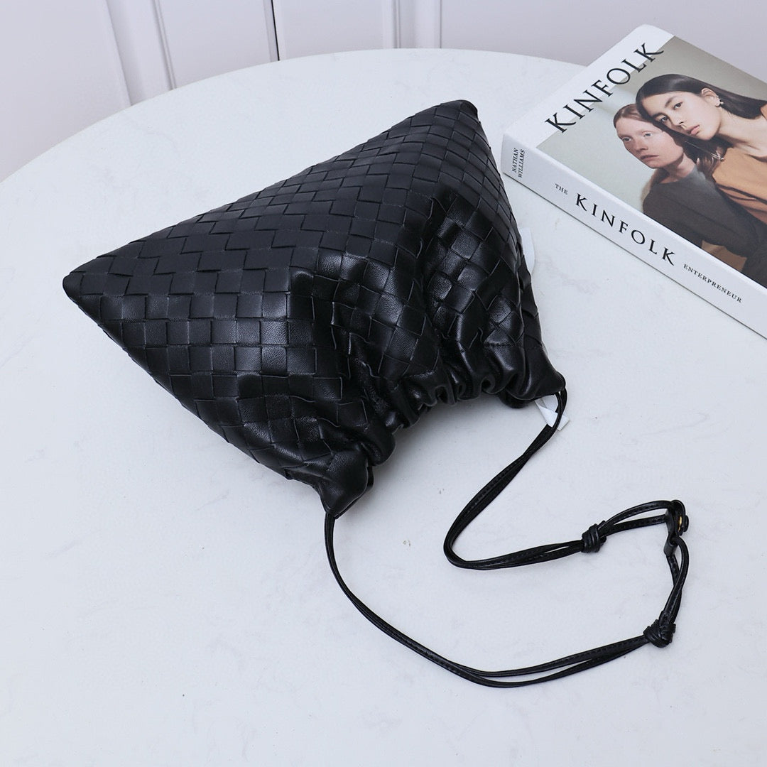 DUSTBAG MEDIUM 32 BLACK LAMBSKIN Amelia Amelia