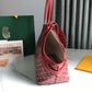 CHIEN GRIS & POCKET 34 RED CANVAS Amelia