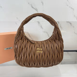 WANDER MATELASSE 29 BAG IN BROWN LAMBSKIN Amelia Bags