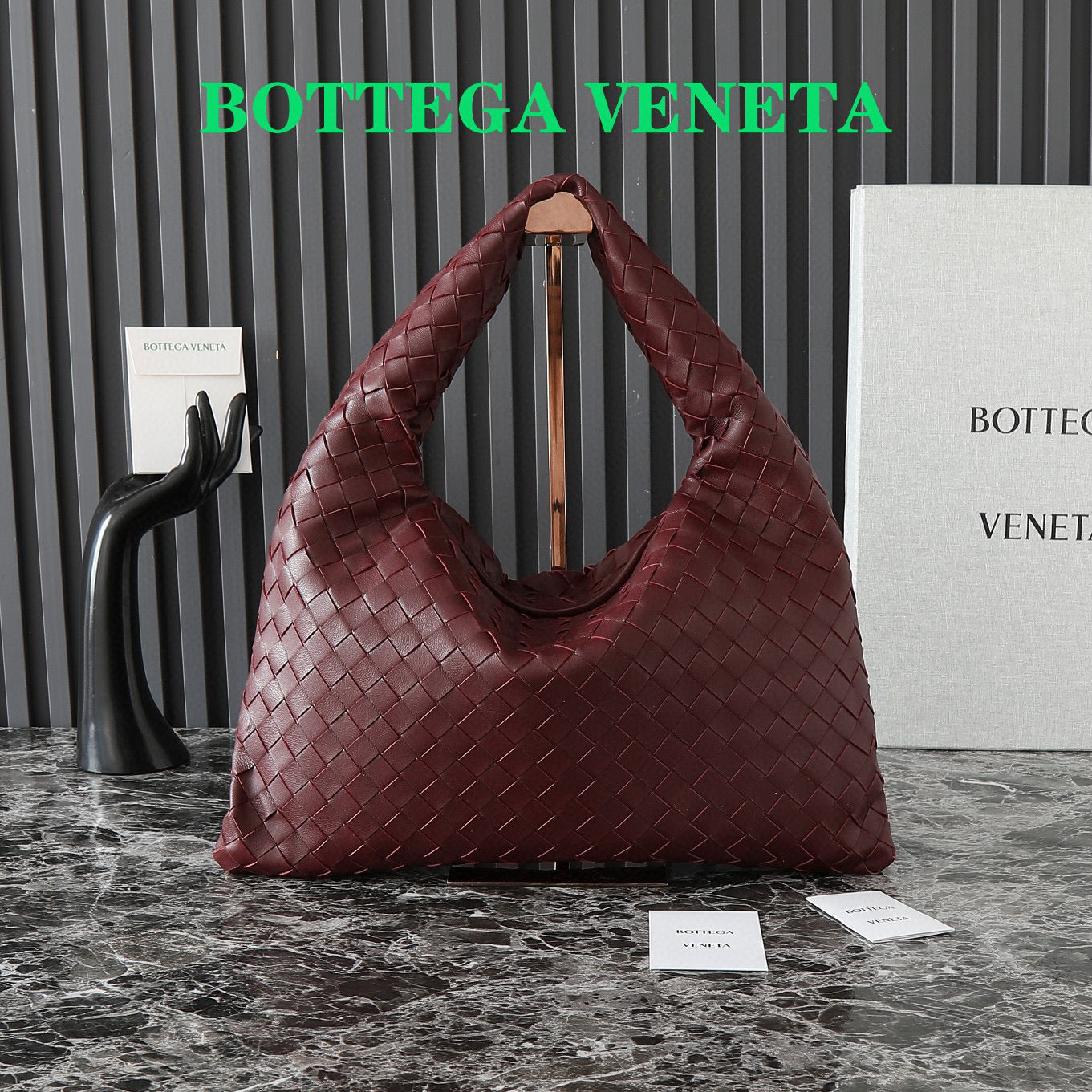 LARGE HOP 54 IN BURGUNDY LAMBSKIN Amelia Amelia