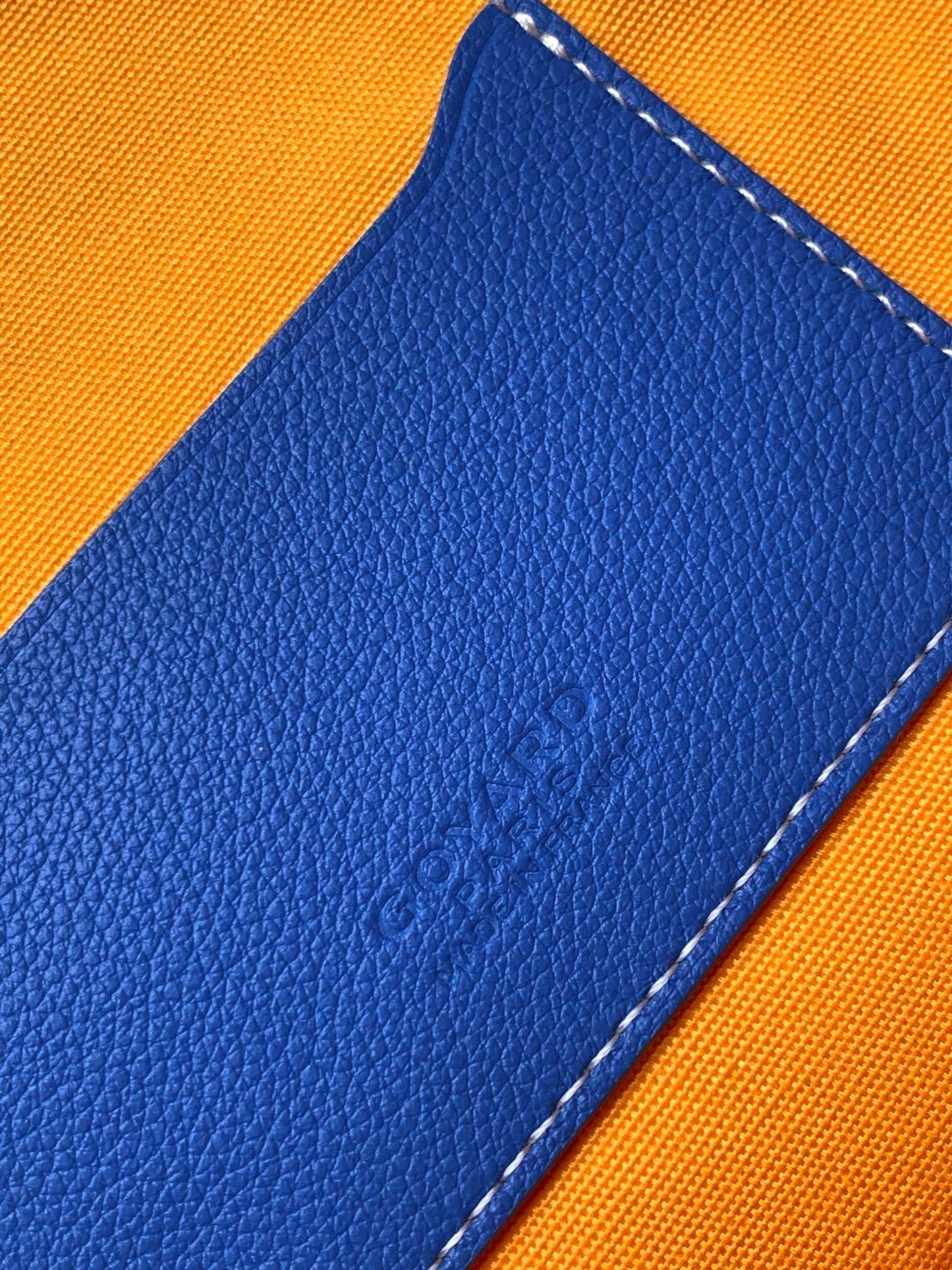 SENAT POCHETTE IN SKY BLUE GOYARDINE CANVAS by Amelia