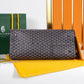 BOSTON 45 BAG IN NAVY BLUE GOYARDINE CANVAS AND CALFSKIN TRIM Amelia