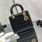 MINI 17 LADY BAG IN BLACK PATENT CALFSKIN