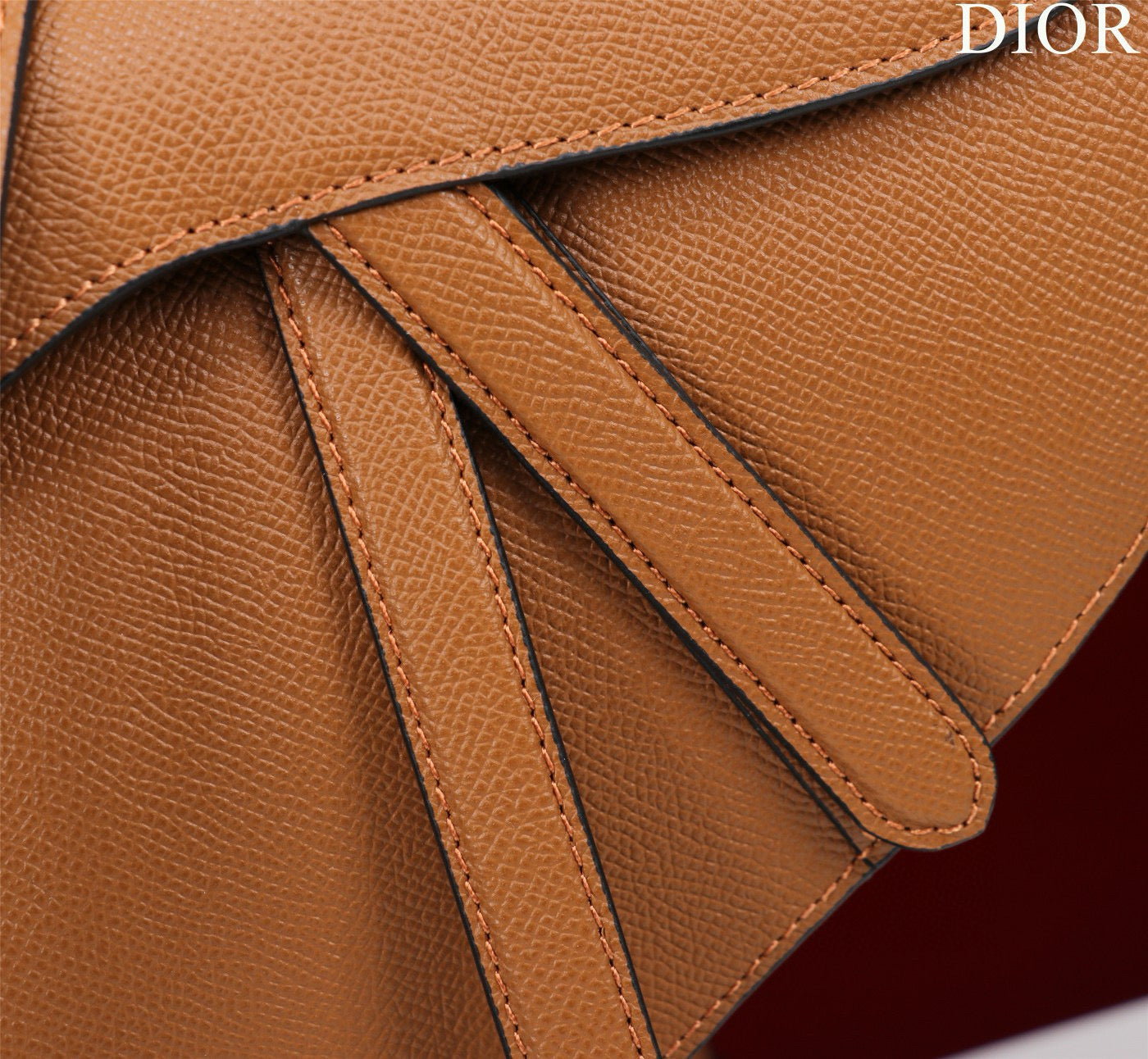 SADDLE BAG 25 WITH STRAP GOLD GRAINED CALFSKIN GHW Amelia