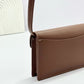 EXTRA POCHETTE 18 IN CARAMEL SUGAR CALFSKIN GOLD HARDWARE Amelia Amelia