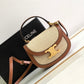 MINI BESACE CLEA 15 IN BROWN TEXTILE AND CALFSKIN Amelia