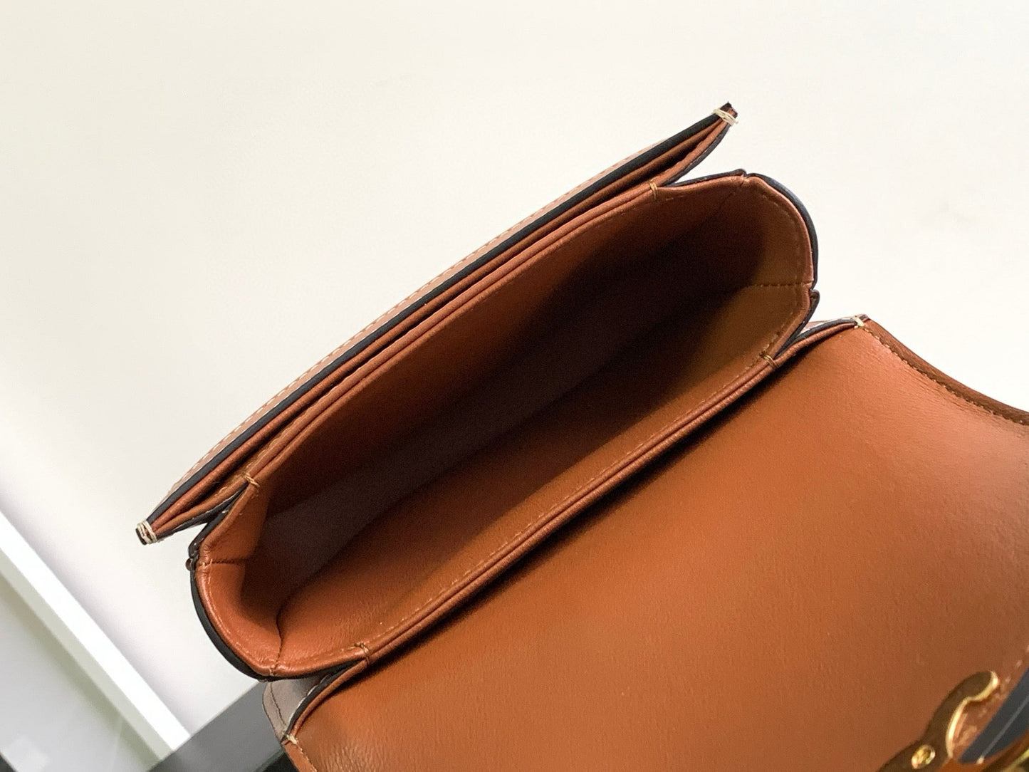 MINI BESACE CLEA 15 IN BROWN TEXTILE AND CALFSKIN Amelia