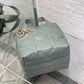 MINI TOUJOURS BUCKET BAG 18 IN GREY CANNAGE CALFSKIN