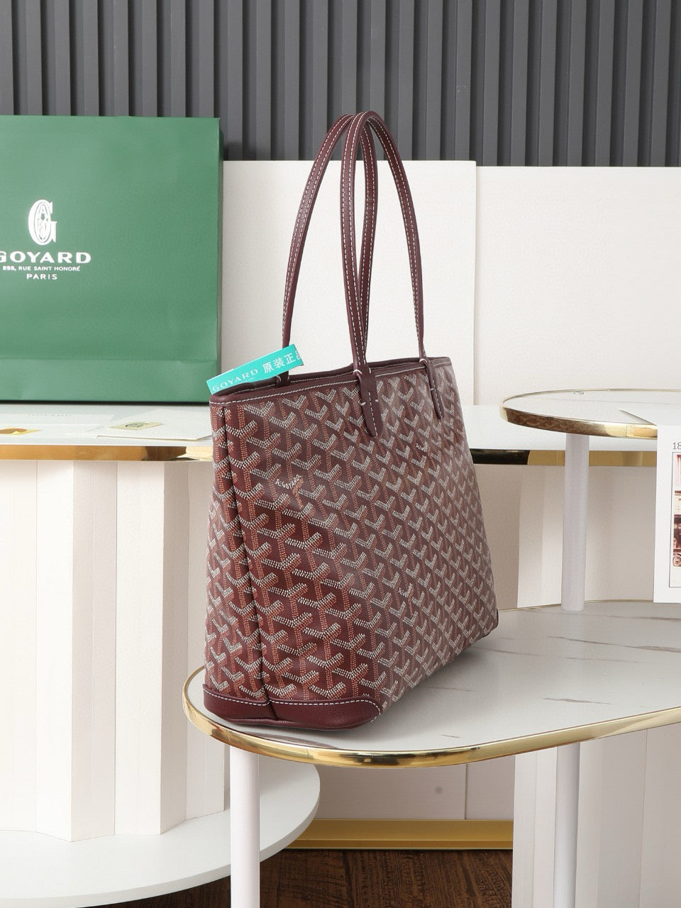 SAINT LOUIS MM 30CM BURGUNDY CANVAS by Amelia
