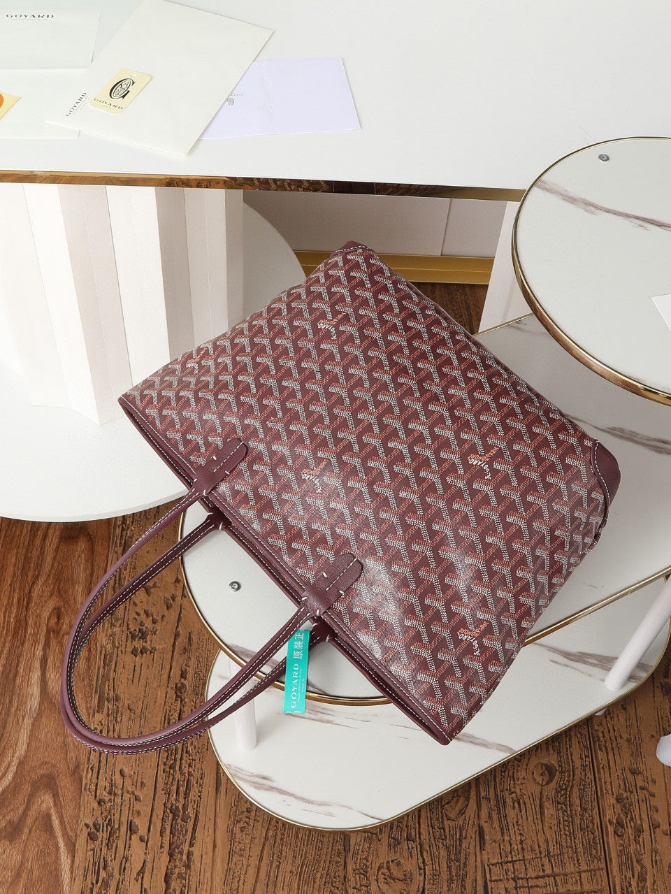 SAINT LOUIS MM 30CM BURGUNDY CANVAS by Amelia