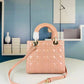 LADY BAG 24 BEIGE PATENT CALFSKIN GOLD HARDWARE