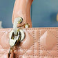LADY BAG 24 BEIGE PATENT CALFSKIN GOLD HARDWARE Amelia