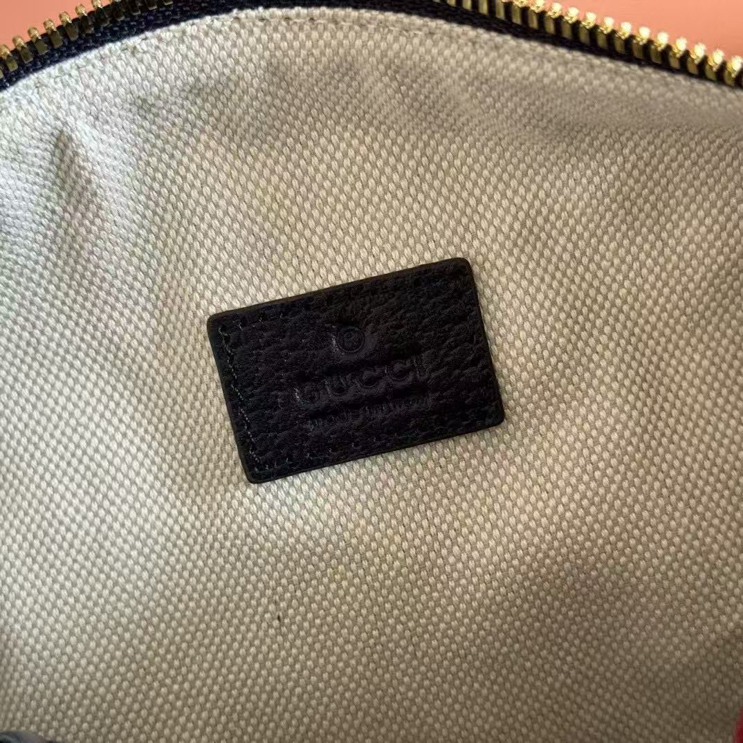 GG TOP HANDLE BAG 20 IN DARK BLUE DENIM MIX CALFSKIN Amelia