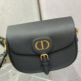 CD BOAmeliaY EAST-WEST 27 BAG IN BLACK CALFSKIN GOLD HARDWARE Amelia