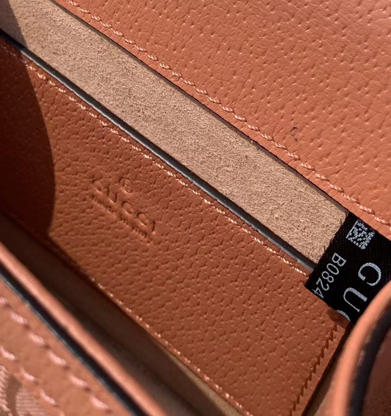 GUCCI OPHIDIA SHOULDER BAG 17 IN PINK CANVAS WITH LEATHER TRIM Amelia