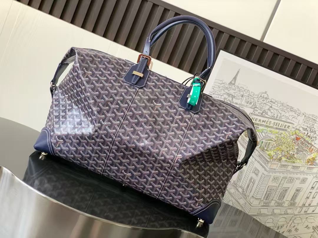 GOYARD BOEING 45 DUFFLE BAG IN NAVY BLUE GOYARDINE CANVAS Amelia