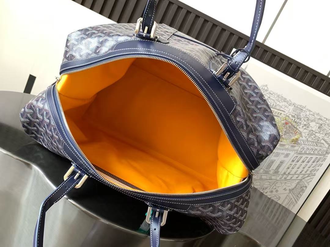 GOYARD BOEING 45 DUFFLE BAG IN NAVY BLUE GOYARDINE CANVAS Amelia