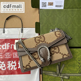 GUCCI DIONYSUS SHOULDER BAG 28 IN TAN BROWN CALFSKIN Amelia Amelia