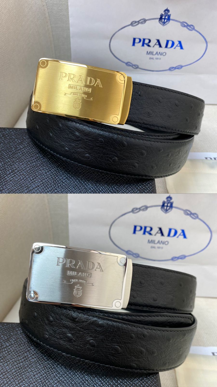 CINTO PRADA 3,5 CM